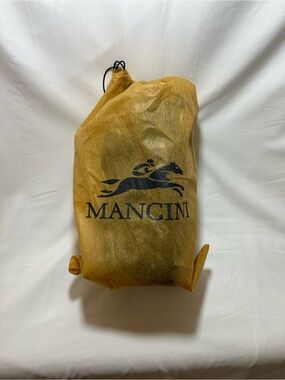 Mancini leather crossbody organizer messenger bag black